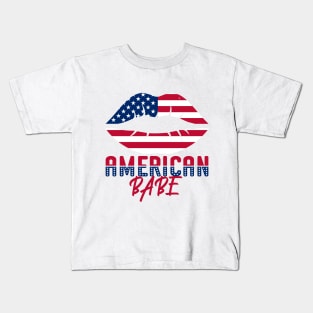 American Babe, Independence Day Kids T-Shirt